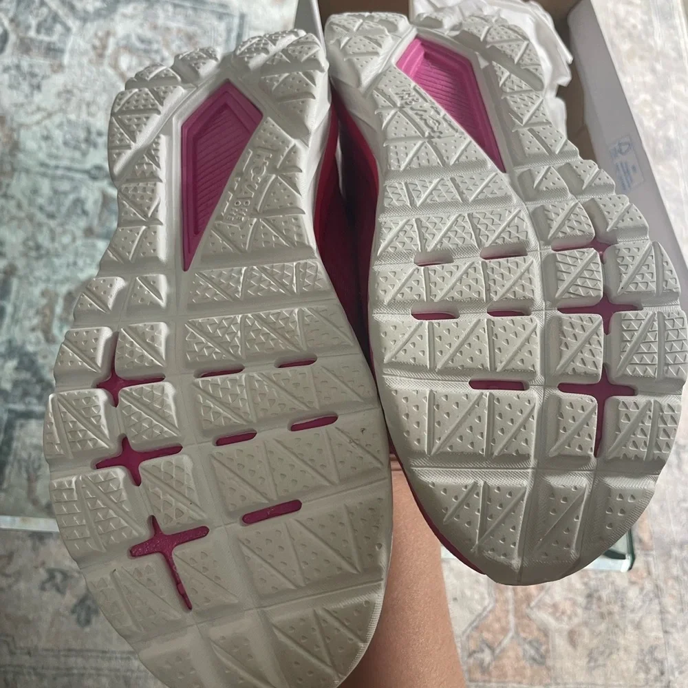 Hoka Pink Athletic Shoes with Maximalist Cushioning - Picture 2 of 6